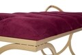 Bancheta Glam Luxy, Mauro Ferretti, 103x43x47 cm, catifea, bordo