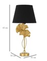 Lampa de masa, Flow, Mauro Ferretti, 1 x E27, 40W, Ø30 x 63 cm, fier/polirasina/textil, auriu/negru