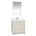 Set mobilier de baie (2 piese), Jussara, Ohio 30, Crem