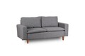 Canapea 2 locuri, Futon, 859FTN2713, Metal, Gri deschis