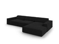 Coltar dreapta 4 locuri, Jodie, Micadoni Home, BL, 284x166x70 cm, poliester, negru