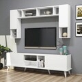 Comoda TV, Mezza, Elegante 1326, Alb