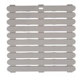 Covoras de baie Indoor-Outdoor, Wenko, 55x55x3 cm, plastic PVC/PU, gri