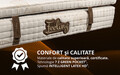 Saltea Feeling Luxury Brown 90x200 cm, H 30 cm, Multipocket, Latex