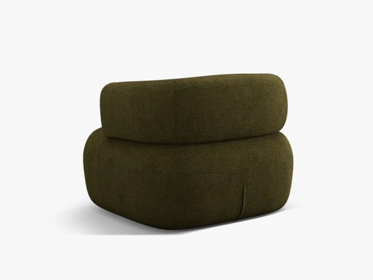 Fotoliu, Jenny-67, Micadoni Home, 90x88x73 cm, tesatura boucle, verde - 1 | YEO