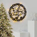 Decoratiune de luminoasa XMASBLACK-010, Tanelorn, 56x56 cm, metal, negru