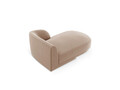 Sezlong living dreapta 2 locuri, Miley, Micadoni Home, BL, 155x92x74 cm, catifea, cappuccino