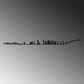 Decoratiune de perete, Montreal Skyline, Metal, Dimensiune: 120 x 0,15 x 9 cm, Negru