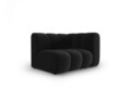 Modul canapea dreapta 1 loc, Lupine, Micadoni Home, BL, 114x87x70 cm, catifea, negru