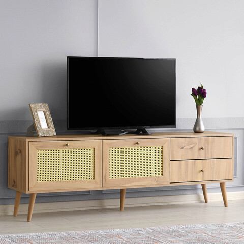 Comoda TV, Kalune Design, Patara 180, 180x60x40cm, Stejar