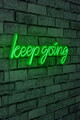 Decoratiune luminoasa LED, Keep Going, Benzi flexibile de neon, DC 12 V, Verde