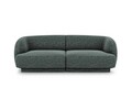 Canapea 2 locuri, Miley, Micadoni Home, BL, 184x85x74 cm, poliester chenille, albastru petrol