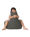 Fotoliu puf, Bean Bag Baton, Ferndale, 70 x 70 cm, poliester impermeabil, gri fumuriu