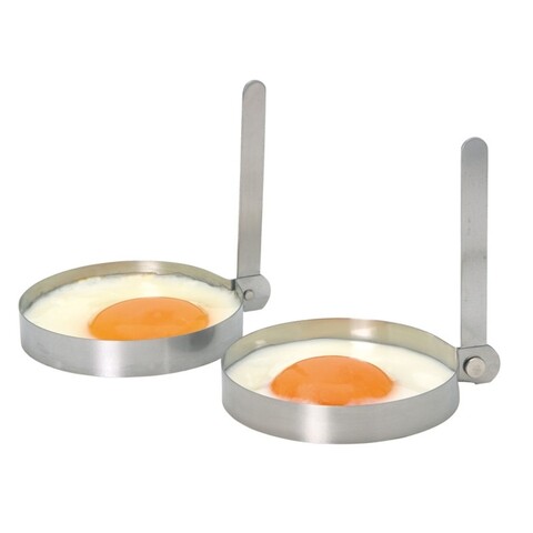 Set 2 forme pentru oua ochiuri, Kitchen Craft, 8.5 cm, inox