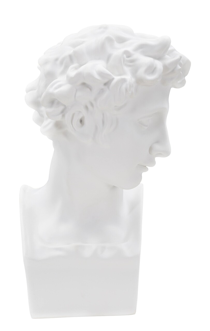 Statueta / Decoratiune Roman Young, Mauro Ferretti, 20x17.5x30 cm, polirasina, alb