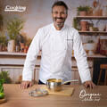 Cratita cu capac 1.8 L, ORIGINI by Chef Nicolai Tand, Cooking by Heinner, 16x9 cm, inox/sticla termorezistenta, argintiu