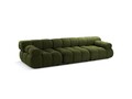 Canapea modulara 3 locuri, Bellis-213, Micadoni Home, 282x94x70 cm, tesatura boucle, verde