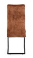 Scaun Thelma, Bizzotto, 43.5 x 62 x 102 cm, otel/catifea, maro rust