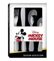 Set tacamuri 4 piese pentru copii Mickey Mouse, Disney, inox, argintiu