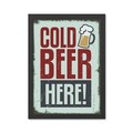 Tablou decorativ, Cold Beer (55 x 75), MDF , Polistiren, Multicolor