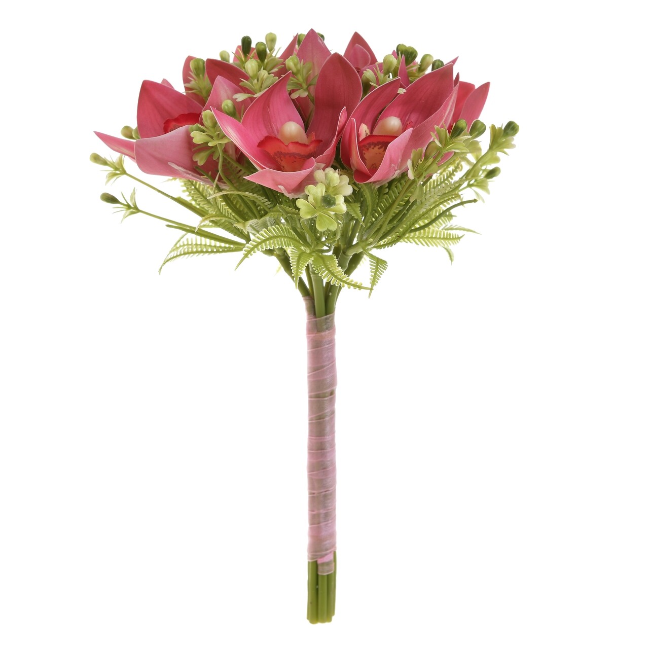 Floare Artificiala Bouquet Charm, InArt, H30 Cm, Roz/verde