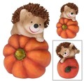 Decoratiune Hedgehog on Orange v2, Excellent Houseware, 11.5x8.8x17 cm, teracota, portocaliu