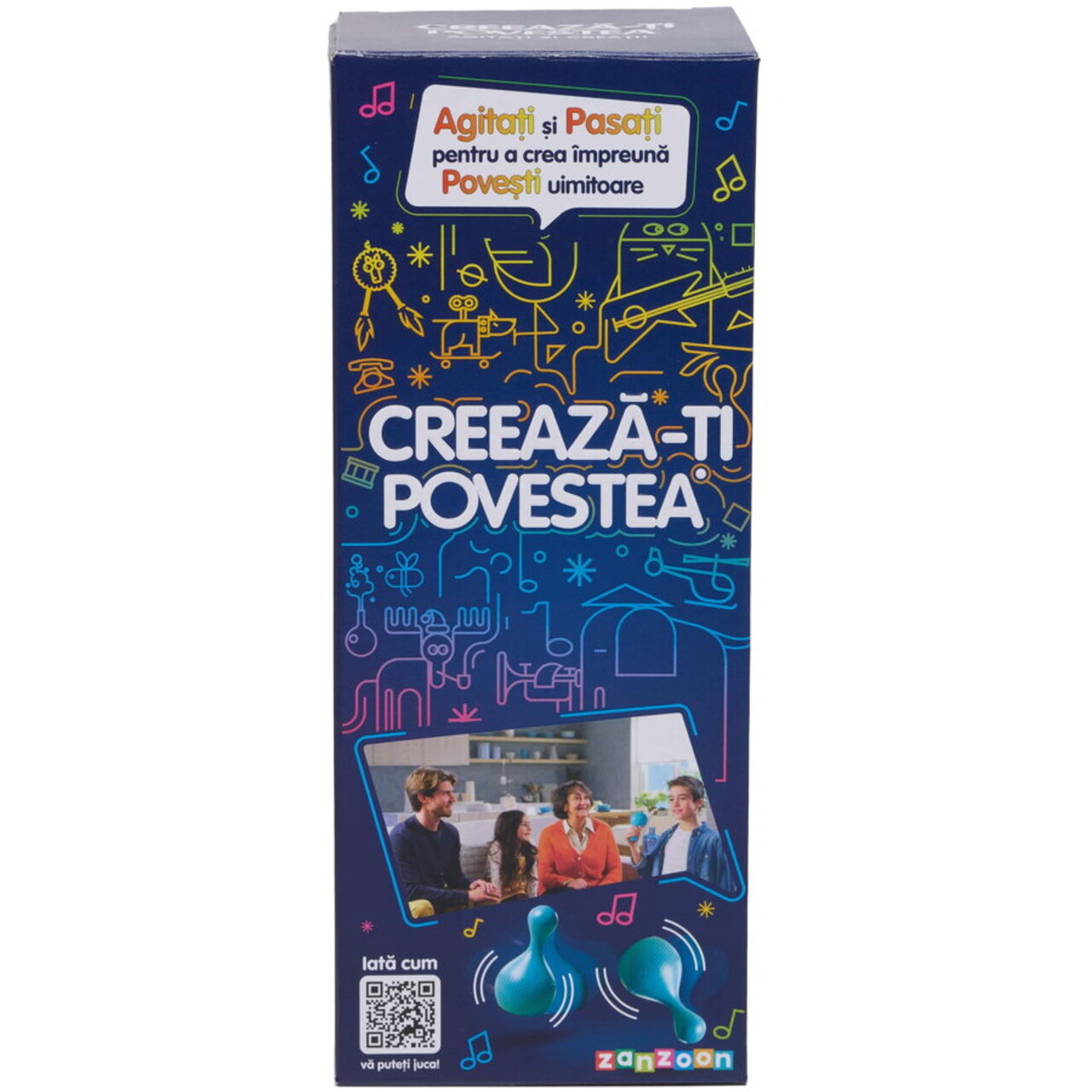 Joc Creeaza-ti povestea Momki, 9x16 cm, plastic, albastru - 2 | YEO