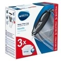 Cana filtranta Brita, Marella MAXTRA+, plastic, 2.4 L, Starter Pack + 3 filtre, grafit