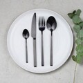 Set tacamuri 24 piese Como Black, Ambition, inox, negru