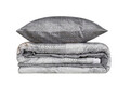 Lenjerie de pat dubla King (FR), Amentes - Grey, Cotton Box, Bumbac Satinat