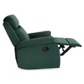 Fotoliu cu recliner manual, Louis XL, L.87 l.95 H.102, stofa, verde inchis