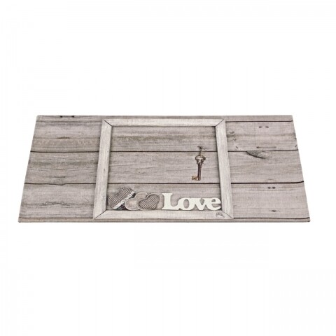 Covor rezistent Webtappti Keylove 60 x 140 cm, gri