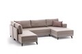 Coltar extensibil Efsun, Balcab Home, 300x78x80 cm, lemn, crem