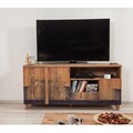 Comoda TV, Sapphire, Marina Mila, 160 x 76 x 45 cm, pal melaminat, maro