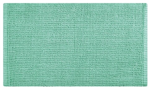 Covoras pentru baie, Olivo Tappeti, Corn 3, 45 x 75 cm, 80% poliester, 20% bumbac, menta