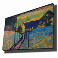 Tablou decorativ, 70100KANDINSKY001, Canvas , Lemn, Multicolor