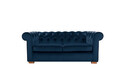 Canapea Oxford Chesterfield, 93x183x75 cm, 2 locuri, Albastru