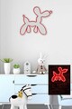 Decoratiune luminoasa LED, Balloon Dog, Benzi flexibile de neon, DC 12 V, Rosu