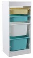 Organizator jucarii / mobilier camera copilului U-grow, 40.8x30x90.3 cm, PB+PP, multicolor