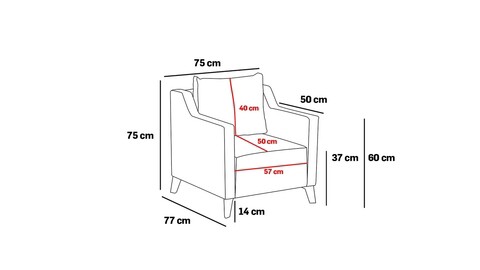 Fotoliu, Balcab Home, 825BLC2740, Lemn de fag, Crem