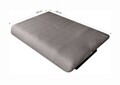 Canapea extensibila Click-Clack Felicity, 195x75x90 cm, lada depozitare, husa textil, Gri deschis