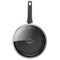 Tigaie saute cu capac, Tefal Elegance, 24 cm Ø, aluminiu/titan