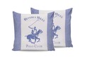 Set 2 fete de perna, 60x60 cm, 100% bumbac ranforce, Beverly Hills Polo Club, BHPC 030, albastru