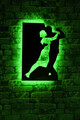 Decoratiune luminoasa LED, Dancing Couple, MDF, 60 LED-uri, Verde