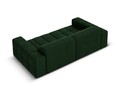 Canapea 3 locuri, Jennifer-51, Micadoni Home, 204x102x70 cm, catifea, verde bottle