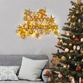 Decoratiune de luminoasa XMASGOLD-023, Tanelorn, 95x69 cm, metal, auriu