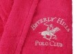 Halat de baie unisex, Beverly Hills Polo Club, 100% bumbac, M/L, roz