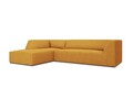 Coltar stanga 4 locuri, Ruby, Micadoni Home, BL, 273x180x69 cm, poliester, galben