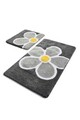 Set covorase de baie 2 piese, Chilai Home, Flower, Acril, Multicolor