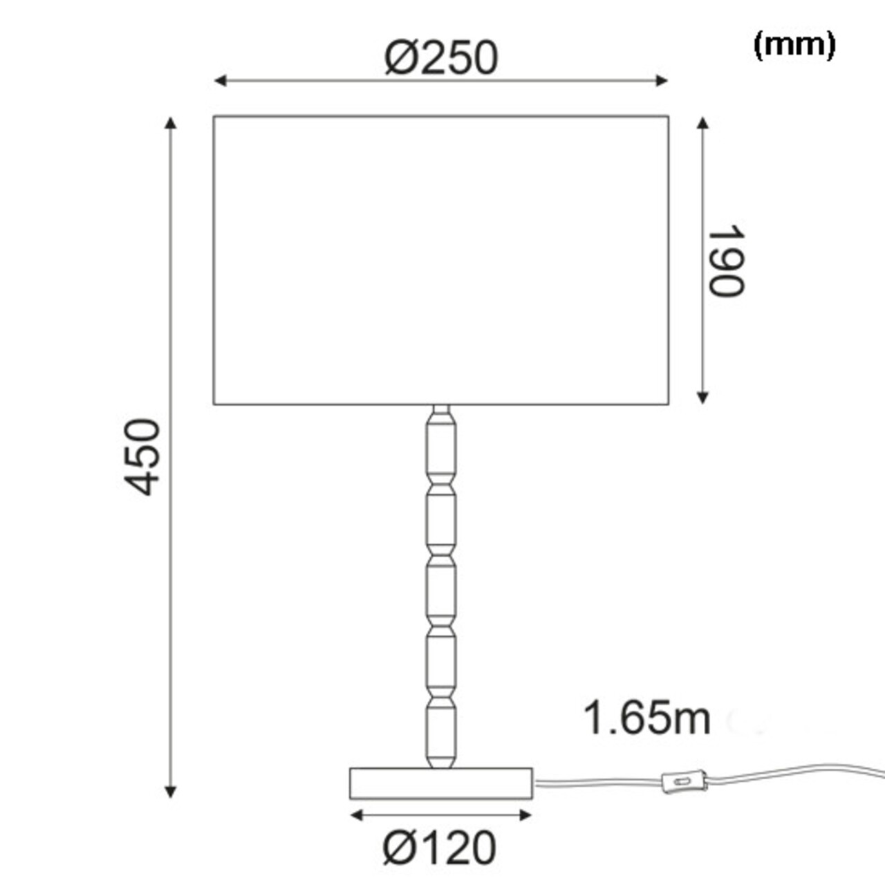 Veioza Aca Lighting, Modern Pure, E27, 40W - 2 | YEO